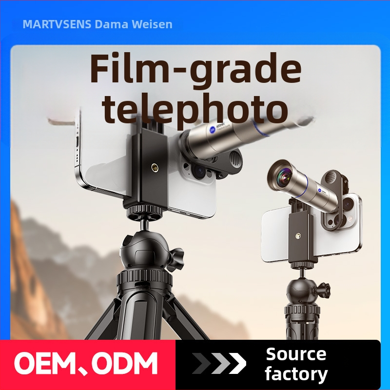 Telefónny teleobjektív Motor Microsen, 40x ručný zoom, kompatibilný s väčšinou smartfónov