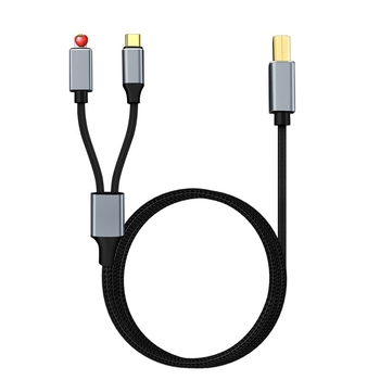 Digital Fox MIDI négyzetes portú audiókábel OTG kompatibilis | nylon magú belső | réz vezetők | digitális eszközökhöz