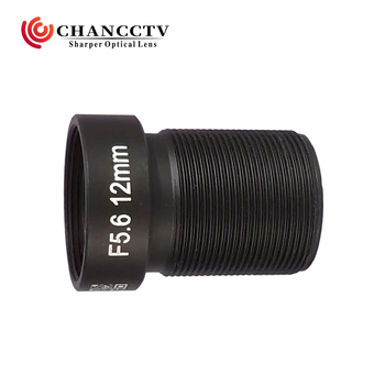 Obiectiv cu focalizare fixă, distanță focală 12 mm, interfață M12×P0.5, diametru filtru 14 mm, suprafața țintei 1/1.7"