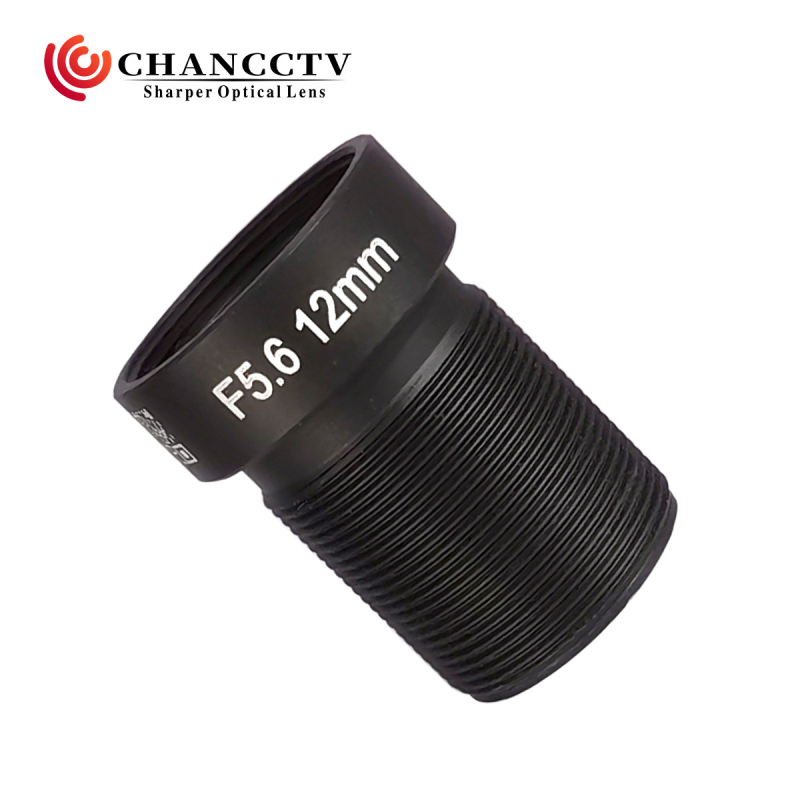 Obiectiv cu focalizare fixă, distanță focală 12 mm, interfață M12×P0.5, diametru filtru 14 mm, suprafața țintei 1/1.7"