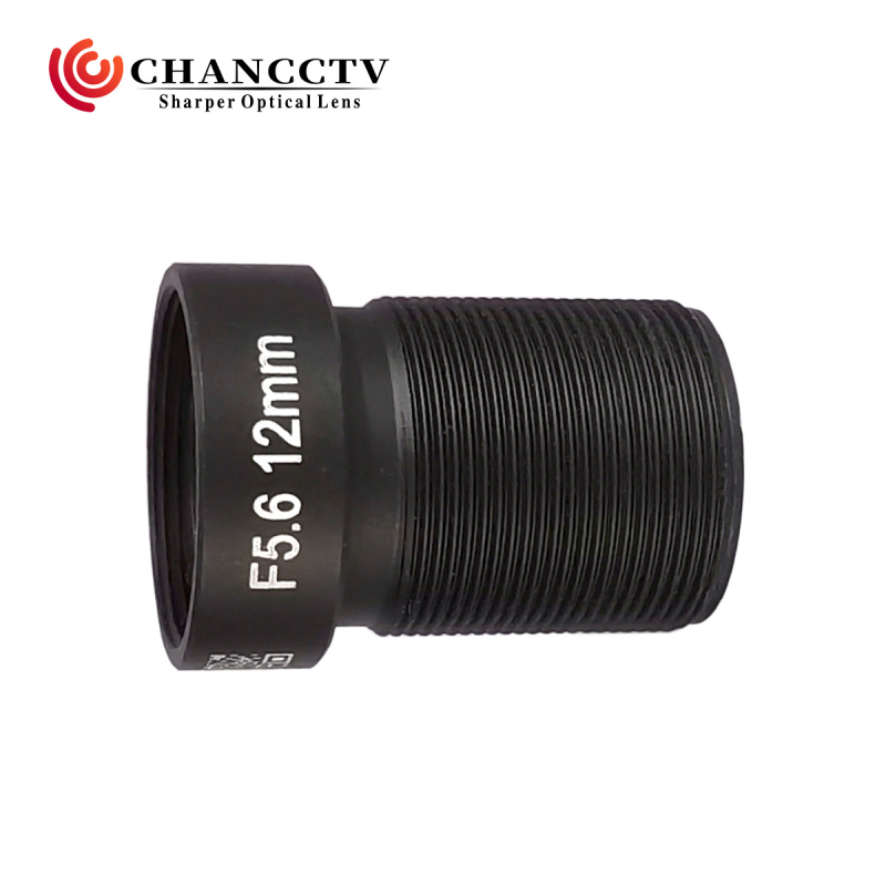 Obiectiv cu focalizare fixă, distanță focală 12 mm, interfață M12×P0.5, diametru filtru 14 mm, suprafața țintei 1/1.7"