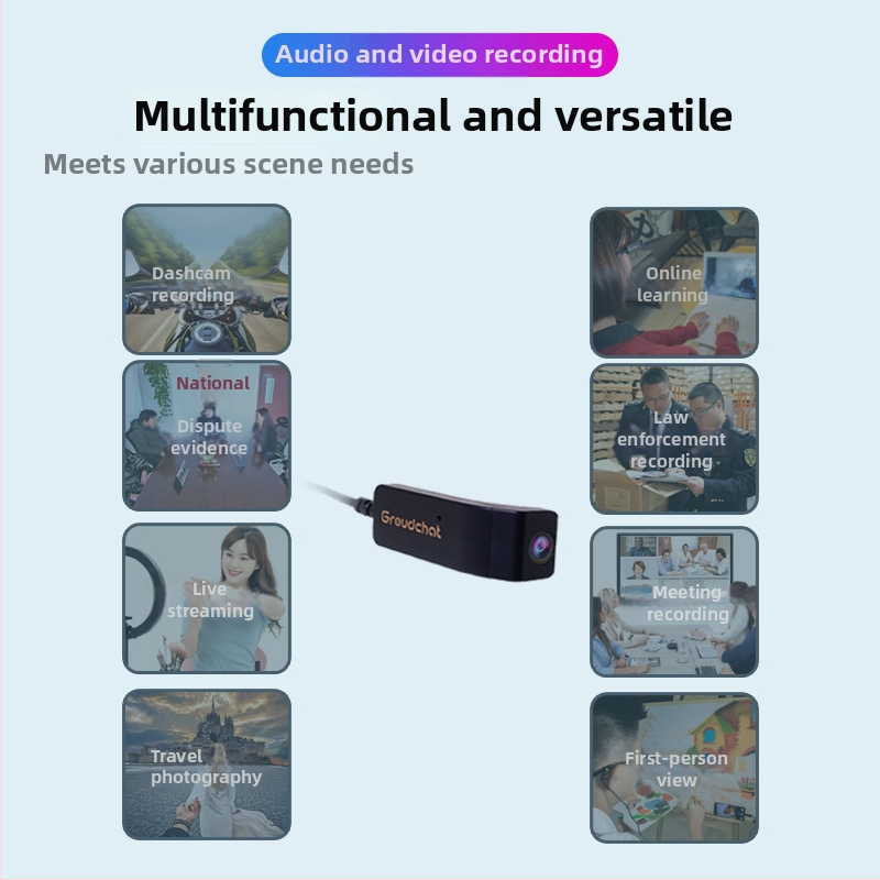 Külső CMOS 1080p-s okos szemüveg kamera videokonferenciákhoz és élő közvetítéshez, 2MP szenzor