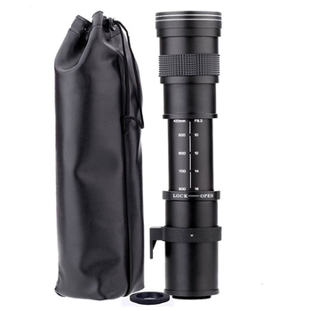 JINTU 420-800mm obiectiv teleobiectiv zoom pentru montură Canon, filtru 67mm, distanță minimă de focalizare 1,5 m, diafragmă f/8.3–f/16, full-frame