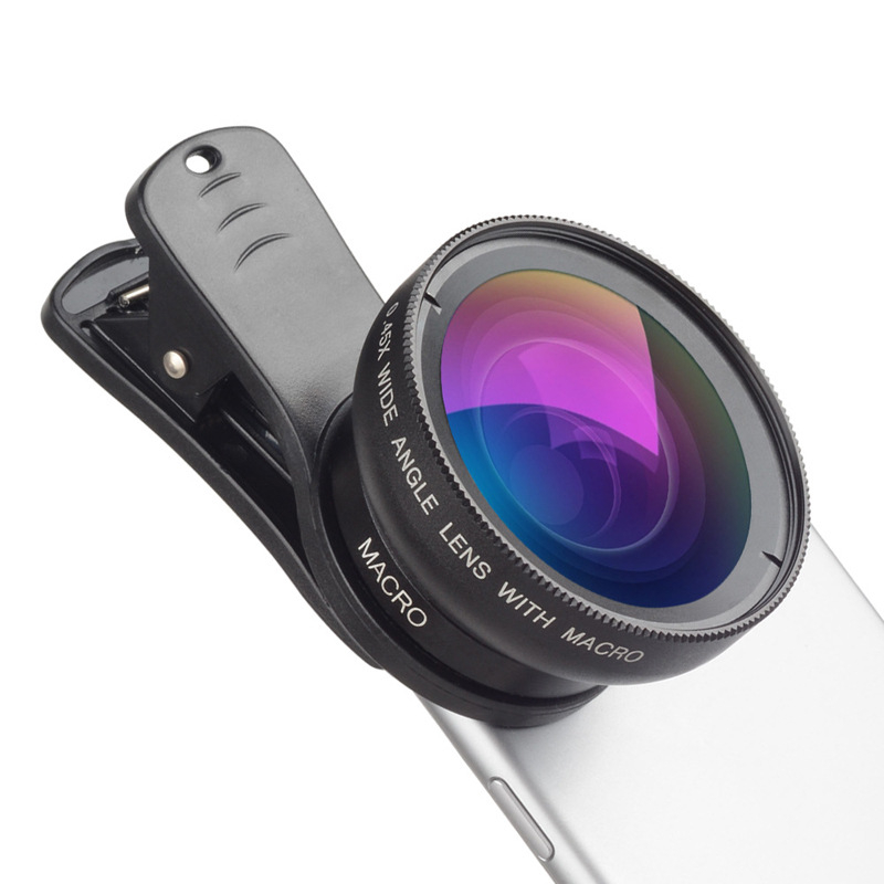 APEXEL APL-0.45XWM 0.45x ultraširokokutni makro objektiv, 2-u-1, univerzalna kompatibilnost