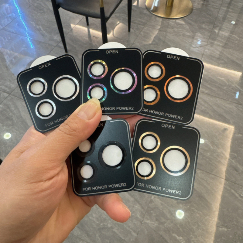 Honor Power2 hátsó kamera lencsevédő fólia, fém fedél, ütésálló, HD élesség