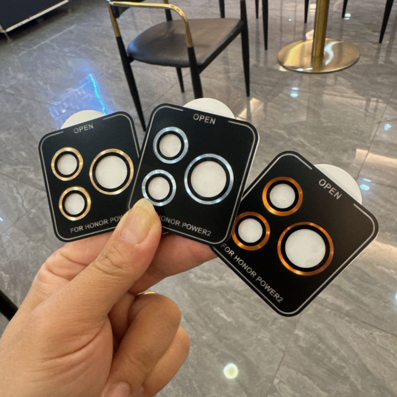 Honor Power2 hátsó kamera lencsevédő fólia, fém fedél, ütésálló, HD élesség