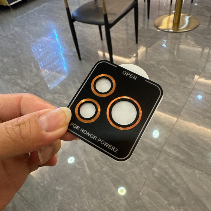 Honor Power2 hátsó kamera lencsevédő fólia, fém fedél, ütésálló, HD élesség