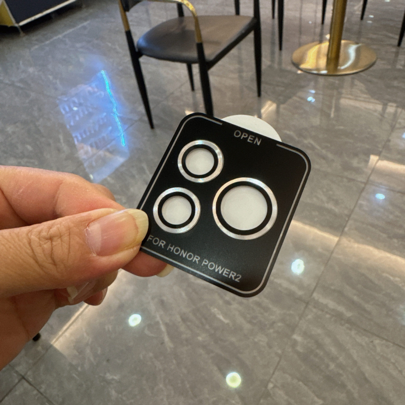 Honor Power2 hátsó kamera lencsevédő fólia, fém fedél, ütésálló, HD élesség