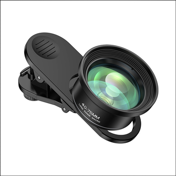 Mobiltelefon makroobjektív, 40–75 mm fókusztávolsággal, kompatibilis a legtöbb okostelefonnal