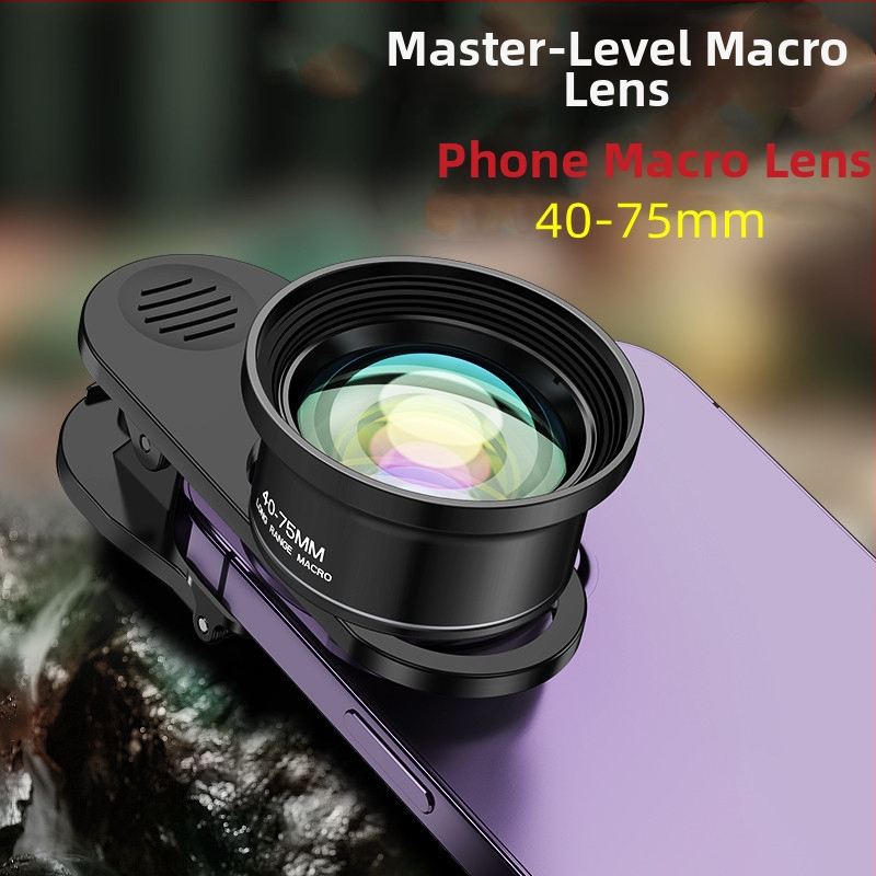 Mobiltelefon makroobjektív, 40–75 mm fókusztávolsággal, kompatibilis a legtöbb okostelefonnal