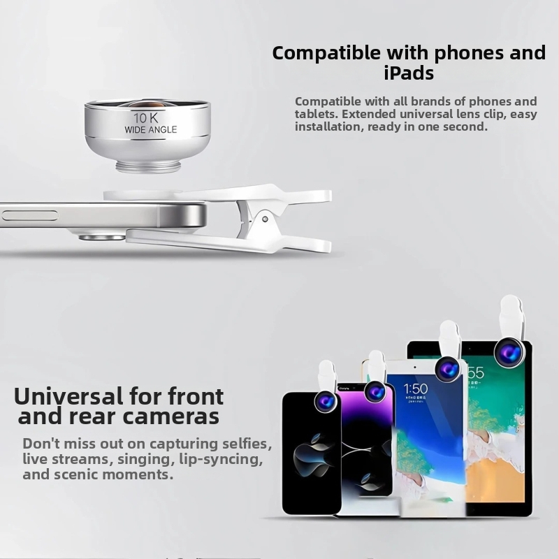 Univerzális telefonobjektív, széles látószög, szépség selfie, élő közvetítésre; modell 20250913; Márka Guangdong travel products; hivatalos magánmárka: Igen