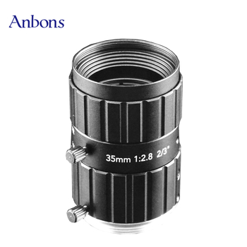 Anbangsheng индустриален обектив за камери, 12 MP, 35 мм f/2.8, C-Mount за машинно зрение