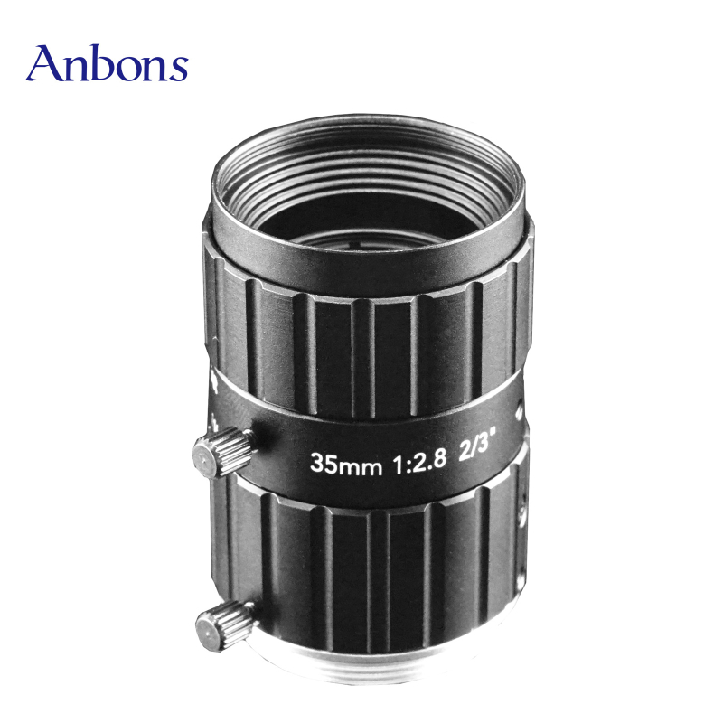 Anbangsheng индустриален обектив за камери, 12 MP, 35 мм f/2.8, C-Mount за машинно зрение