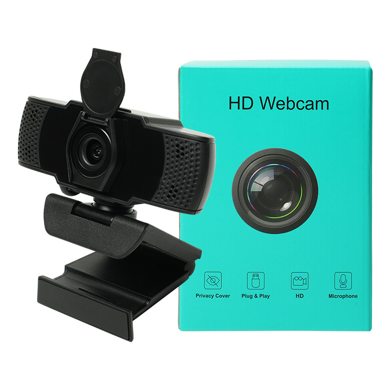 Cameră pentru computer cu focalizare fixă 1080P, USB 2.0, microfon încorporat, 30fps, fără driver