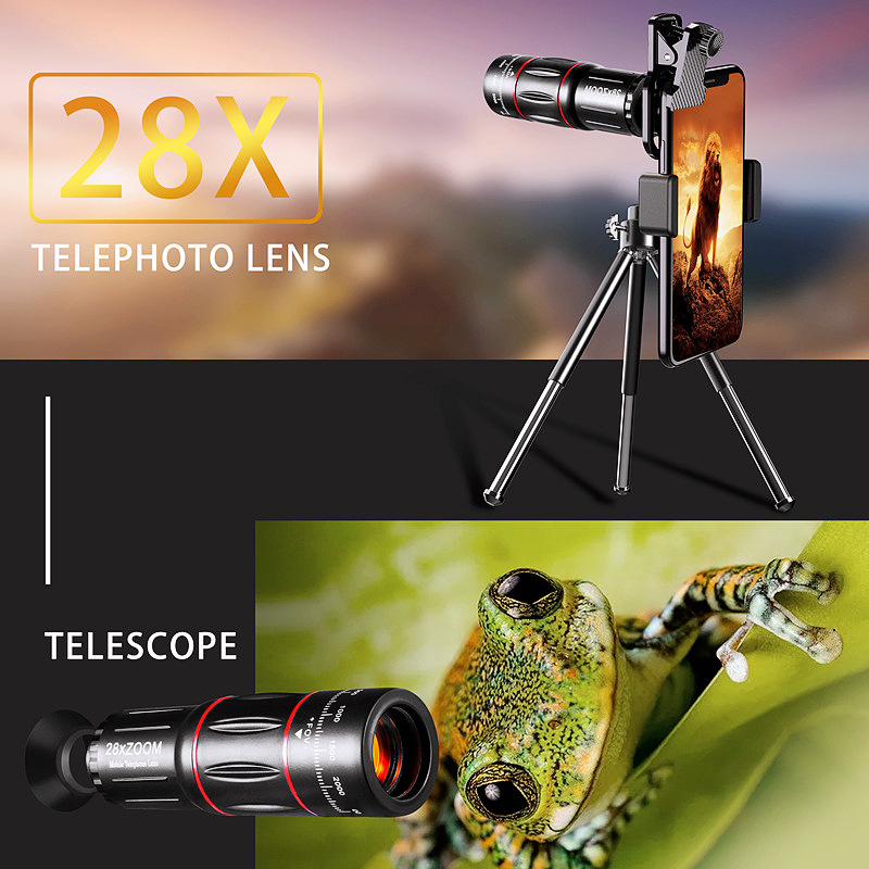 Srednje rangirani telefoto objektiv za mobitel s teleskopom, model 205, portret fotografija