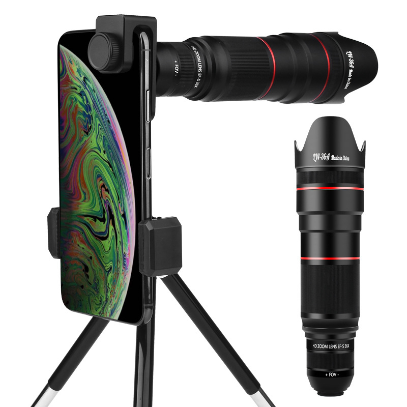 Objektiv za mobitel s 36× monokularnim teleskopom, visokim povećanjem za kameru; model: FST-36XZOOM, marka: FST, kompatibilan sa 99% modela mobitela