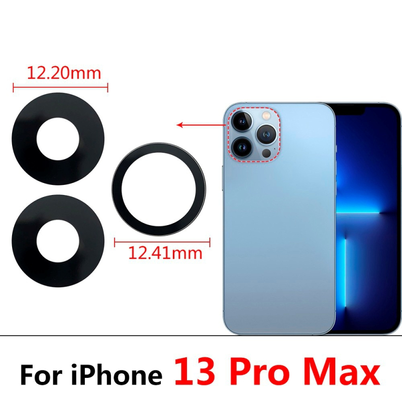 Capac de sticlă pentru camera din spate, seria iPhone 13 (iPhone 13, 13 Pro, 13 mini, 13 Pro Max)