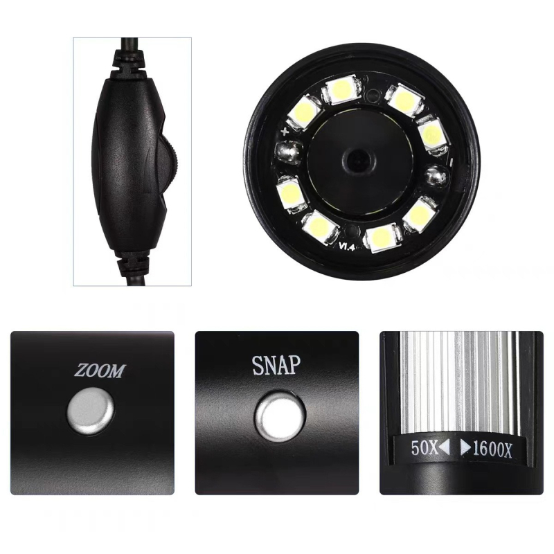 Преносим дигитален микроскоп за наука и образование, 1000x увеличение, LED осветление, камера (Бранд: cz; Приложение: наука и образование; Увеличение: 1000x)