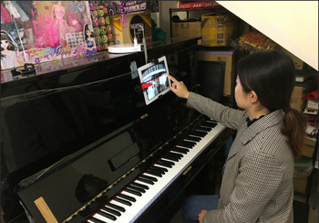 Suport de cameră montat deasupra pentru iPad Pro și telefoane – universal, pentru videoclipuri ale lecțiilor de pian