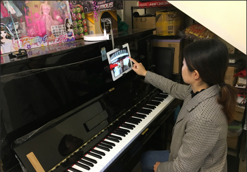 Suport de cameră montat deasupra pentru iPad Pro și telefoane – universal, pentru videoclipuri ale lecțiilor de pian