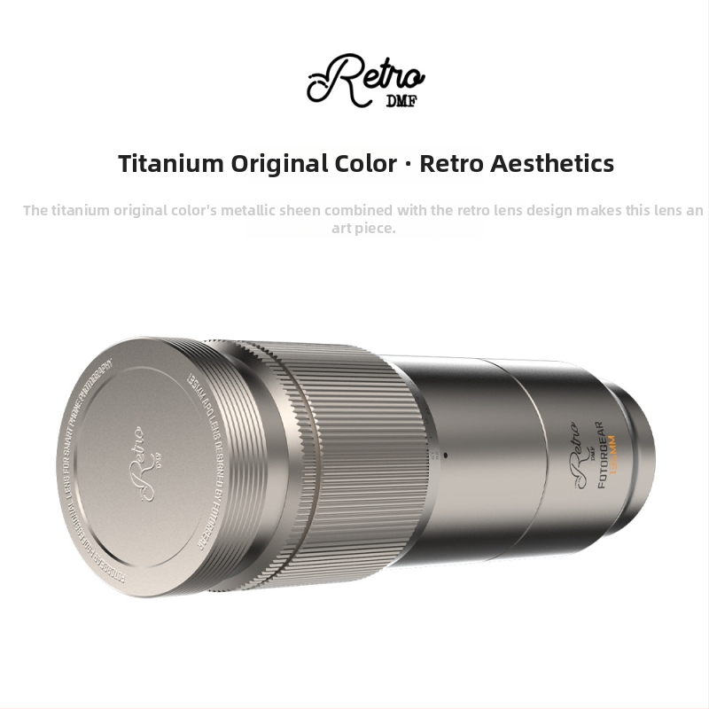Fotorgear 135mm Mobilný portrételeobjektív, T-mount, Vyžaduje aplikáciu, Funkcia zrkadlového otočenia