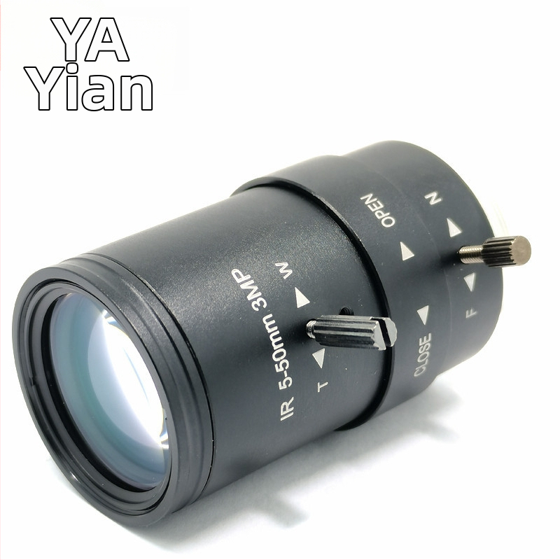 Zoom objektív Yi'an, 5-50mm, CS montáž, 3MP, F/1.6, najbližšie zaostrenie 0,2 m