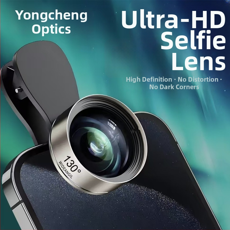 Yongcheng 9K širokokutni objektiv za pametni telefon, 130° ultraširok, HD, univerzalna kompatibilnost