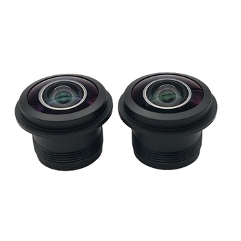 Fisheye cu focalizare fixă pentru sistemul auto de vedere posterior, unghi de vizualizare 210°, lungime focală 1.5, diafragmă maximă f/1.8, structură a lentilei 3G2P+IR