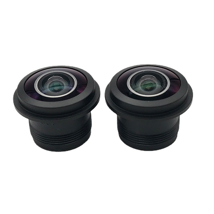 Fisheye cu focalizare fixă pentru sistemul auto de vedere posterior, unghi de vizualizare 210°, lungime focală 1.5, diafragmă maximă f/1.8, structură a lentilei 3G2P+IR