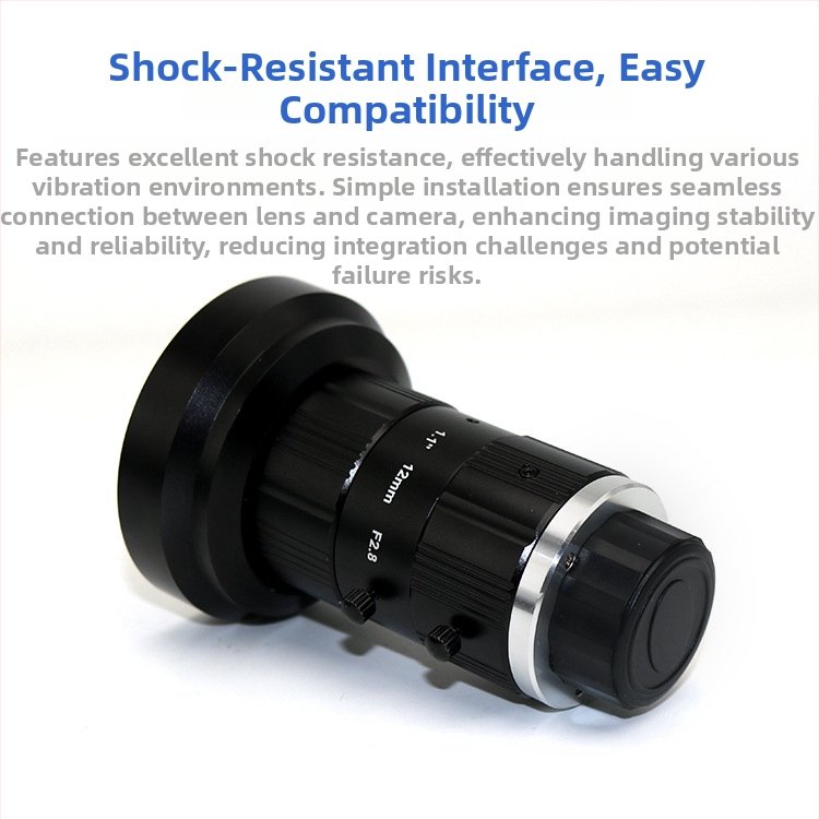 CS-Chensheng FA fixný objektív pre priemyselné kamery, C rozhranie, nízka skreslenie, ultra jasný obraz