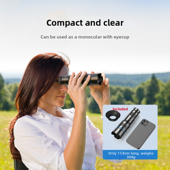APEXEL teleobjektív pre smartphone, 20-40x, model 20-40xCR50, univerzálna kompatibilita, HD pre dlhé zábery
