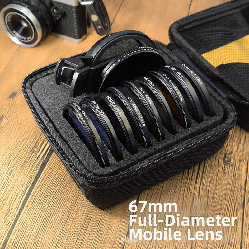 Set filtre obiectiv pentru camere și telefoane mobile – universal, includ filtre pentru portret, focalizare moale, peisaj și macro