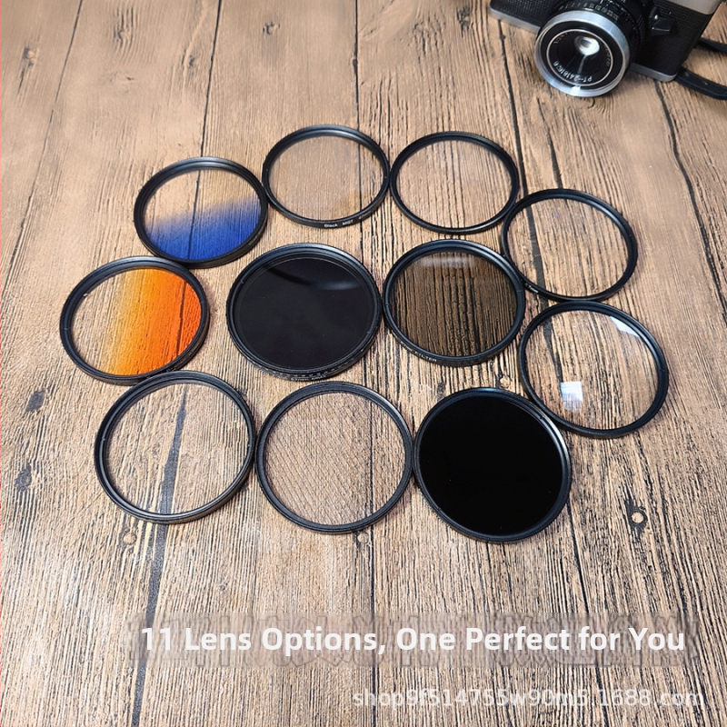 Set filtre obiectiv pentru camere și telefoane mobile – universal, includ filtre pentru portret, focalizare moale, peisaj și macro
