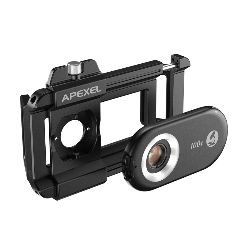 APEXEL APL-MS200 prenosni mikroskop za pametni telefon s CPL filtrom, povećanje 100x/150x/200x