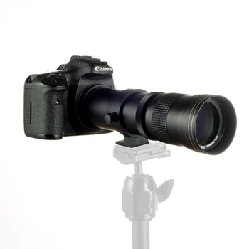 Obiectiv teleobiectiv zoom 420-800mm, diafragmă f/8.3–f/16, filtru 67mm, montură Canon, distanță minimă de focalizare 1,5 m