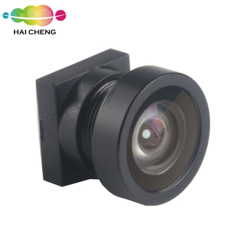 Lentilă fixă de focalizare pentru camerele de vedere spre spate ale vehiculului, distanță focală 0.95 mm, unghi larg 160°, format senzor 1/4″, interfață M7×0.35.