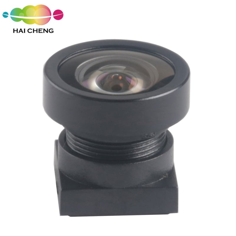Lentilă fixă de focalizare pentru camerele de vedere spre spate ale vehiculului, distanță focală 0.95 mm, unghi larg 160°, format senzor 1/4″, interfață M7×0.35.