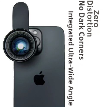 18 mm širokokutni objektiv za pametne telefone, 180° vidno područje, vinjetiranje i izobličenje, za selfije i prijenos uživo