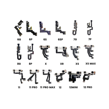 Elülső kamera modul az iPhone X/XR/XS/XS Max-hoz rugalmas kábellel, CMOS szenzor, beépített fényérzékelő