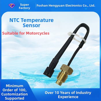 Termistorový senzor teploty s mosadzovou skrutkovou sondou, 50K 3950, HY-TB073-SM-2A-50K pre teplotu chladiacej vody motocykla