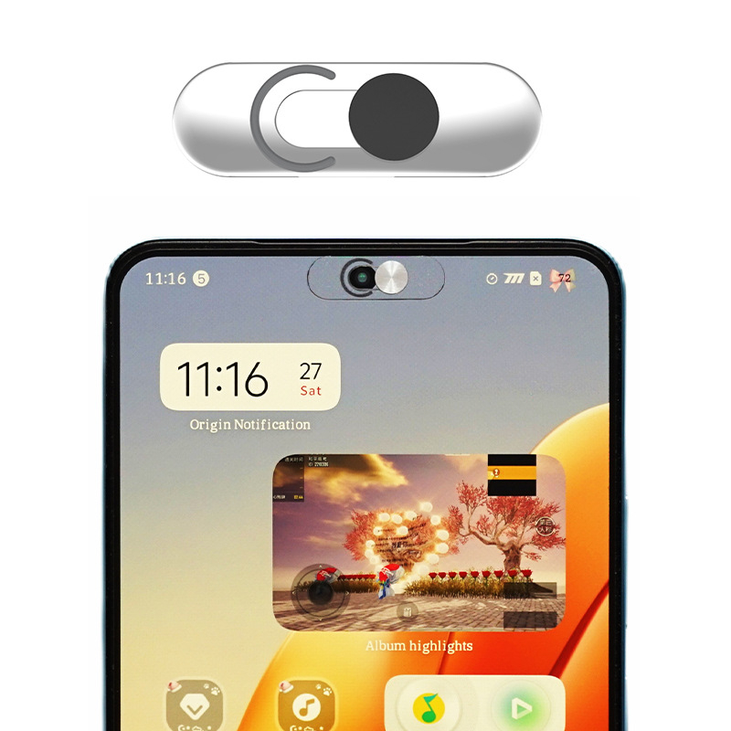 Android predná kamera ochrana súkromia kryt, kryt objektívu a štítok ochrany súkromia