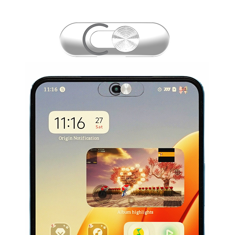 Android predná kamera ochrana súkromia kryt, kryt objektívu a štítok ochrany súkromia