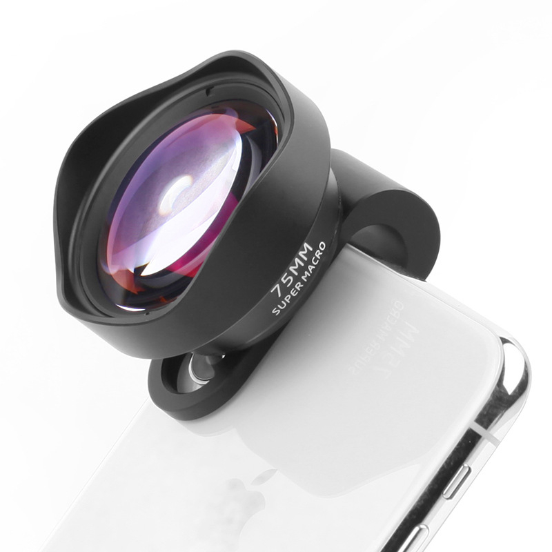 pholes 8195 Vanjski makro objektiv za pametni telefon, 75 mm, makro i teleobjektiv za fotografiranje insekata, cvijeća i nakita