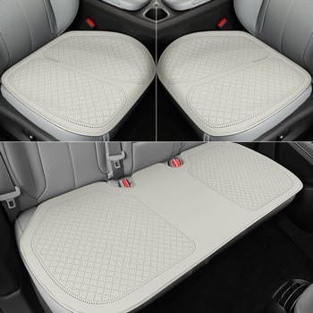 Set covoară șezut auto pentru toate anotimpurile, format din trei piese, țesătură antiderapantă din poliester și PET, respirabil vara, izolație termică iarna