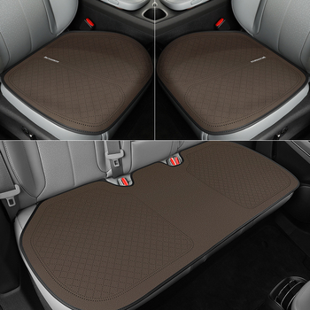Set covoară șezut auto pentru toate anotimpurile, format din trei piese, țesătură antiderapantă din poliester și PET, respirabil vara, izolație termică iarna
