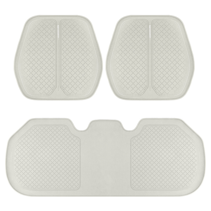 Set covoară șezut auto pentru toate anotimpurile, format din trei piese, țesătură antiderapantă din poliester și PET, respirabil vara, izolație termică iarna