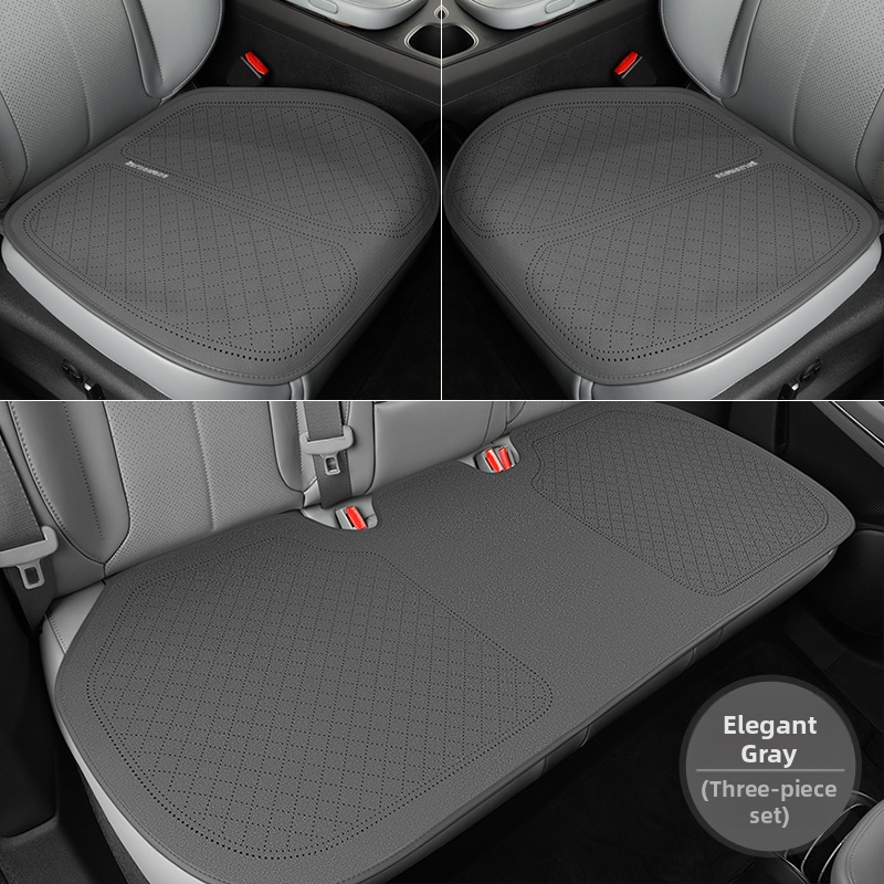Autosedačná podložka pre všetky ročné obdobia, trojdielny set, protišmykový textil z polyesteru a PET, priedušný v lete, tepelná izolácia v zime