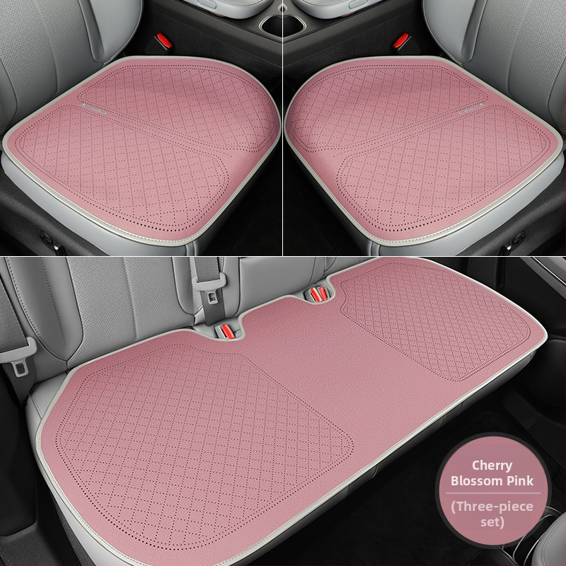 Autosedačná podložka pre všetky ročné obdobia, trojdielny set, protišmykový textil z polyesteru a PET, priedušný v lete, tepelná izolácia v zime