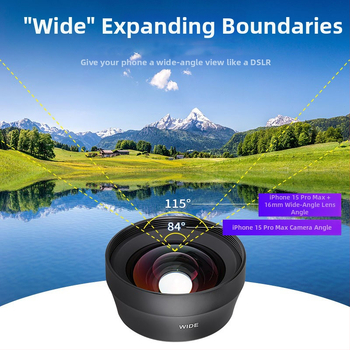 16mm širokouhlý objektív pre mobilný telefón, HD bez skreslenia, model Probe, CMOS senzor, 2.0 MP