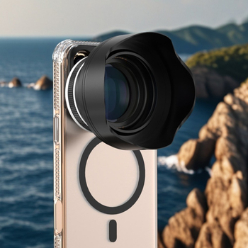 Teleconveror pentru telefon cu mărire 3.0x pentru portrete; focală medie pentru fotografii cu fundal estompat; compatibil cu Apple, Huawei, Samsung, vivo/Xiaomi.